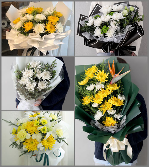 江苏南京栖霞区龙潭街道白事花束代送